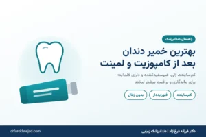بهترین خمیر دندان بعد از کامپوزیت و لمینت: کم‌ساینده، فلورایددار و بدون زغال